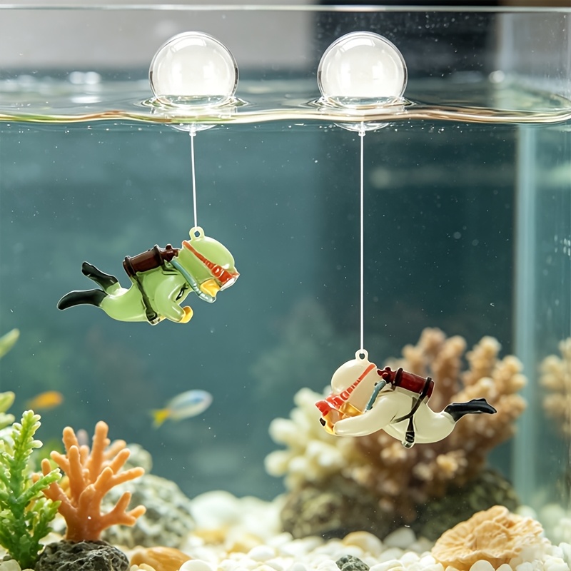 Aquarium Fish Ball - Aquarium Resin Decor Mini Diver Statue