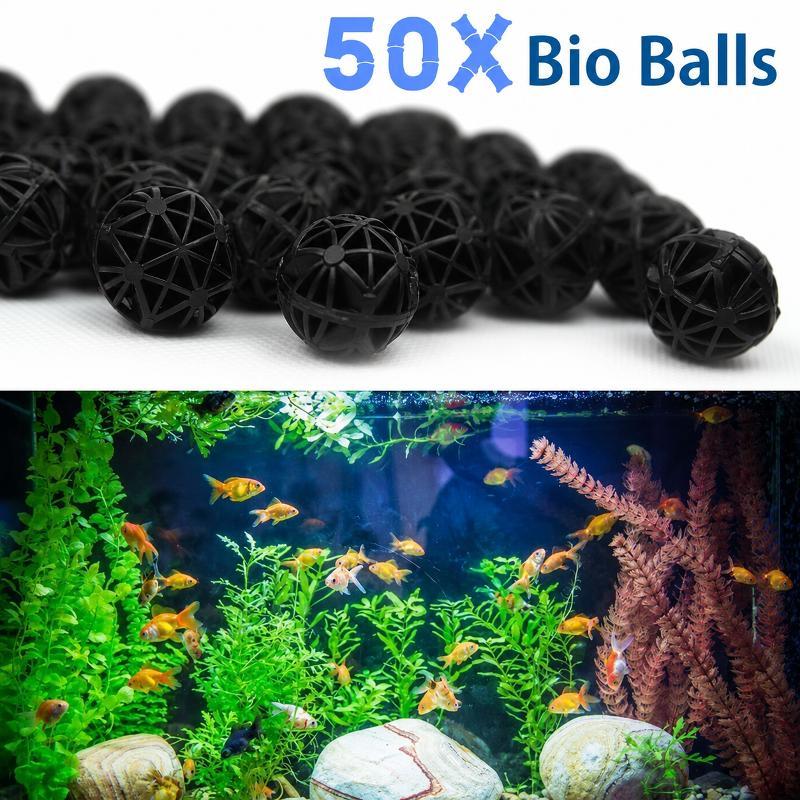 Aquarium Fish Ball - 50Pcs 16mm Aquarium Bio Filter Balls