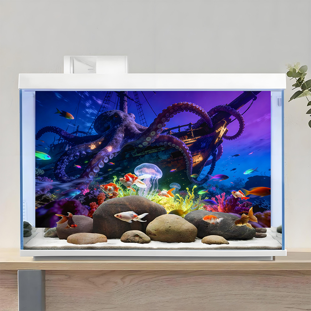 Aquarium Background Sticker, O - Aquarium Fish Paradise 评论和价格