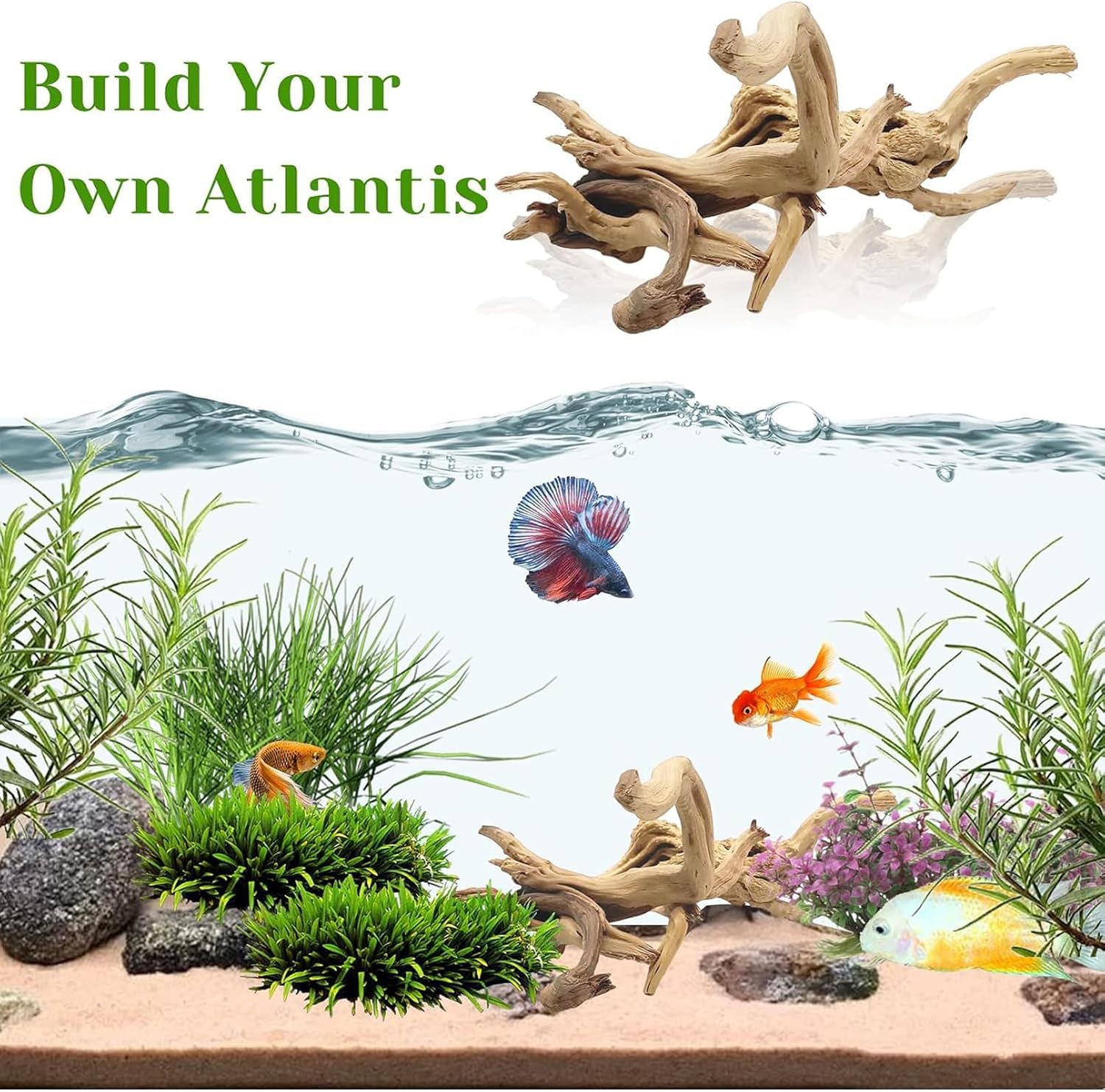 1PC  20-25CM Natural Driftwood - Aquarium Fish Diseases 评论和价格