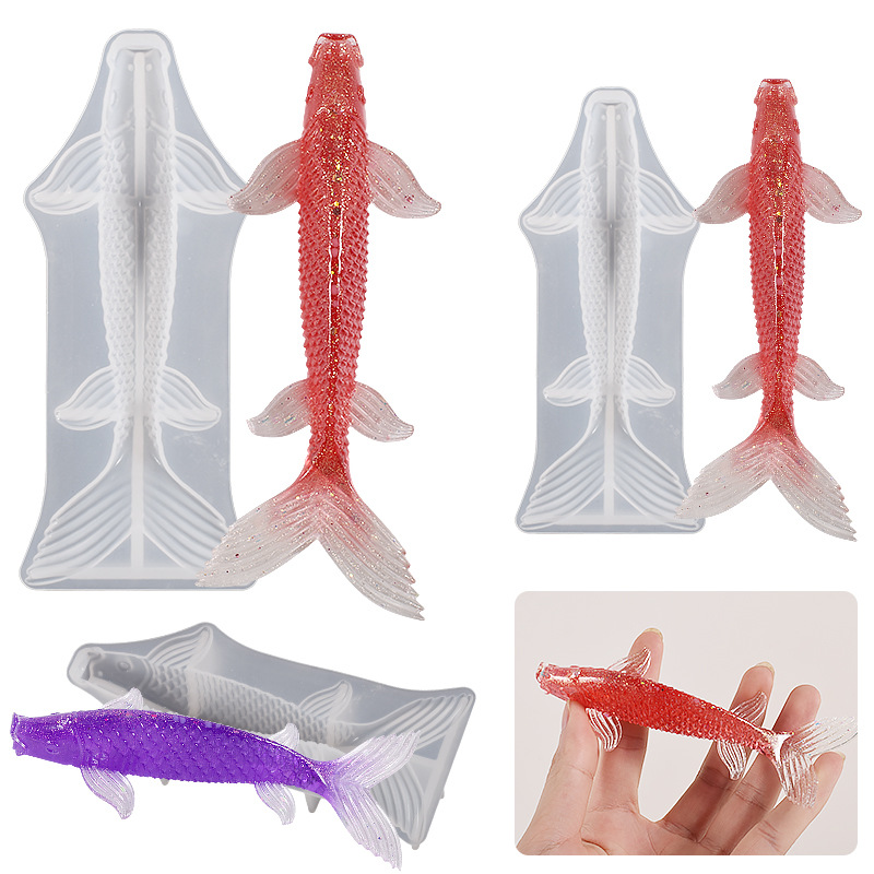 3D Koi Fish Shaped Epoxy Resin - Aquarium Fish Farm 评论和价格