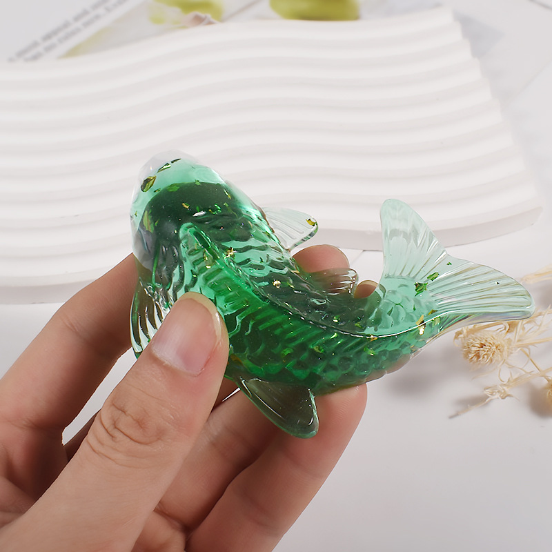 3D Koi Fish Shaped Epoxy Resin - Aquarium Fish Farm 评论和价格