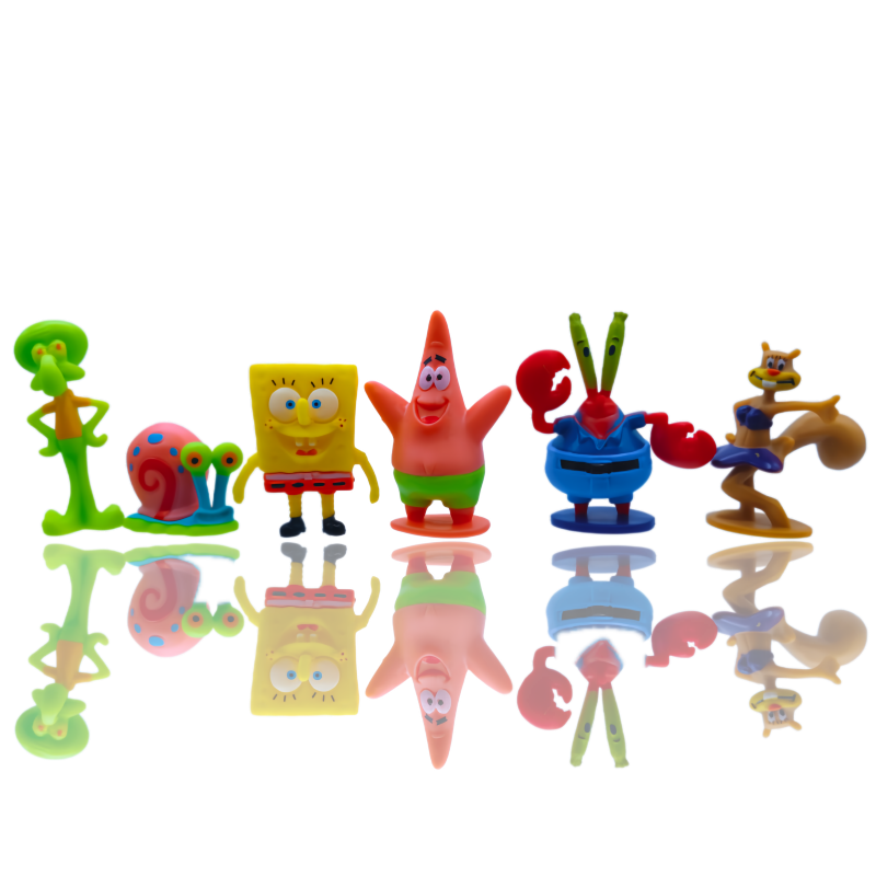6pcs SpongeBob Fish Tank Decor - Aquarium Fish Farm 评论和价格