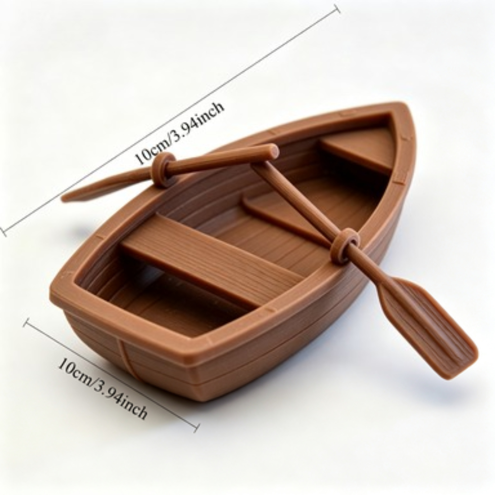 Mini Double Oar Wooden Boat Aq - Aquarium Fish For Sale Online 评论和价格
