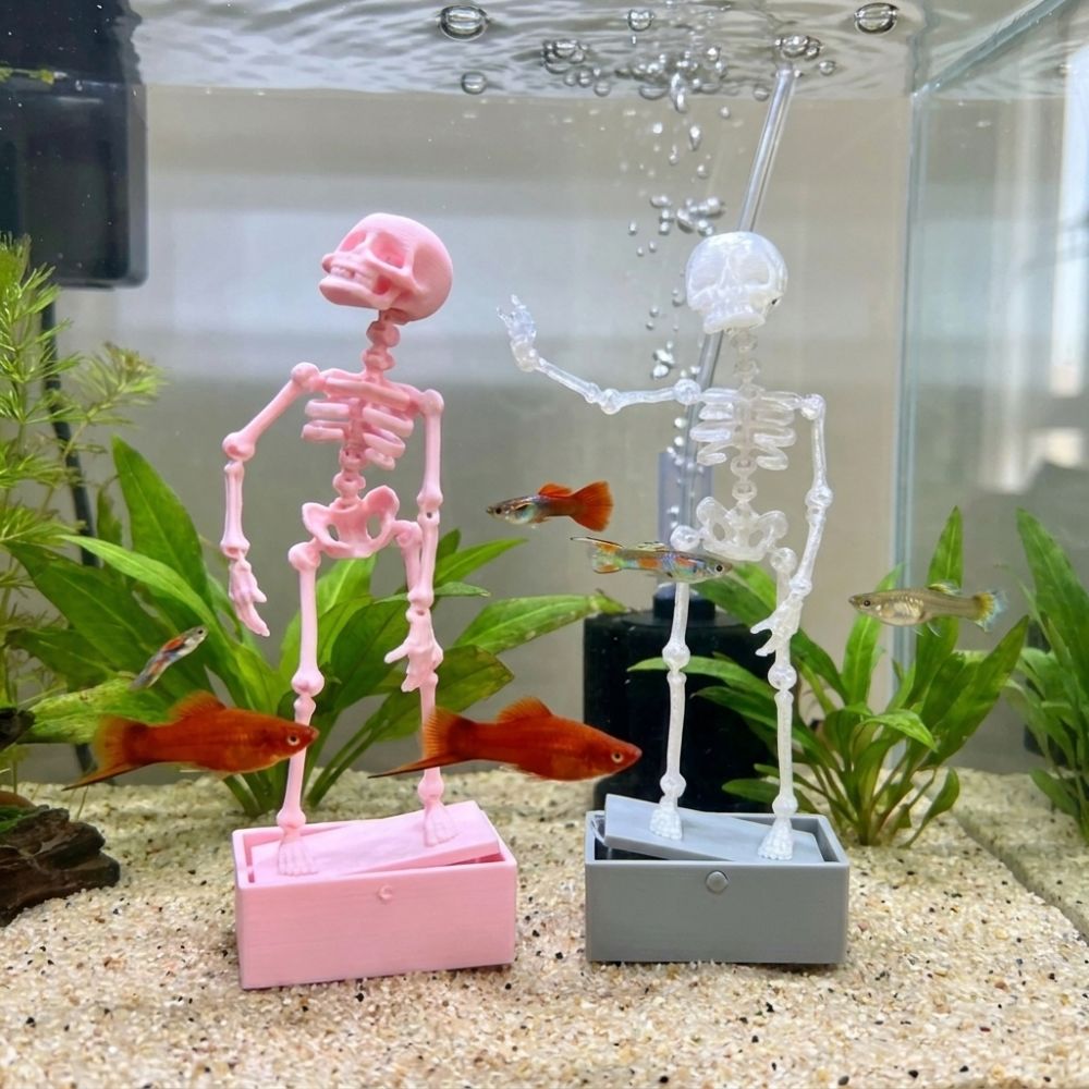 3D Printed Dancing Skeleton Aq - Aquarium Fish Diseases 评论和价格