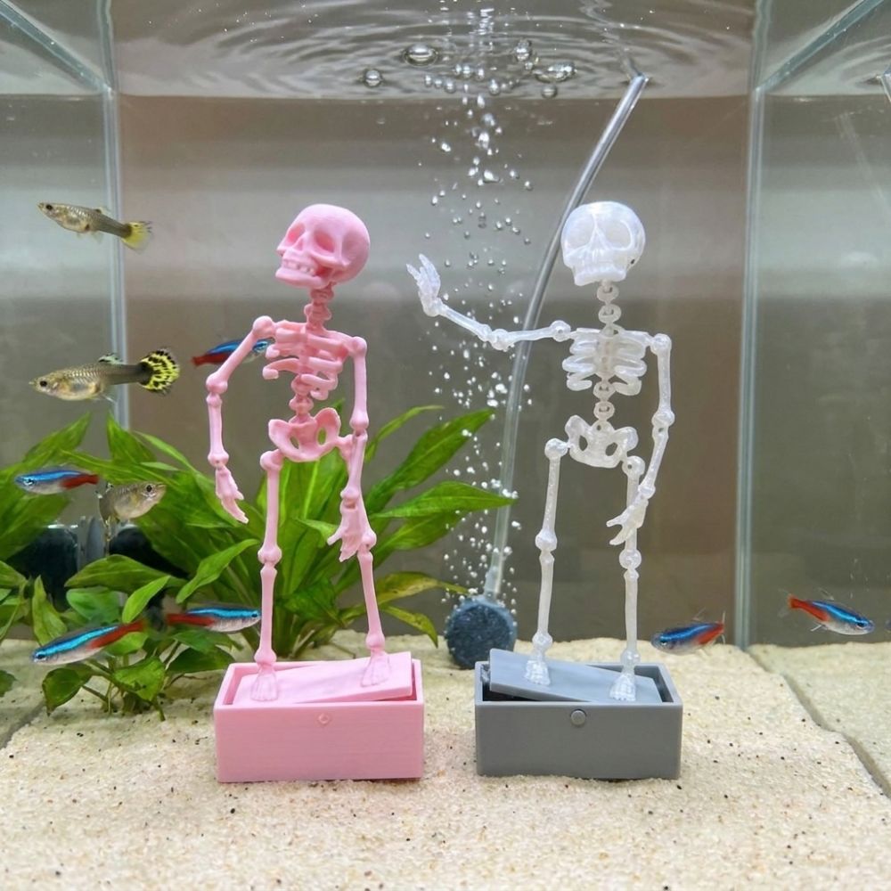 3D Printed Dancing Skeleton Aq - Aquarium Fish Diseases 评论和价格