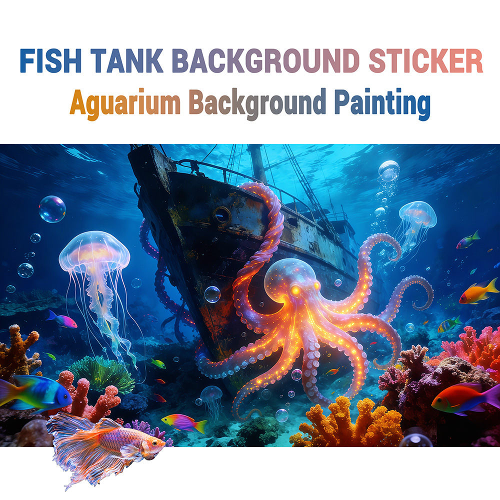 Aquarium Background Sticker, O - Aquarium Fish Paradise 评论和价格