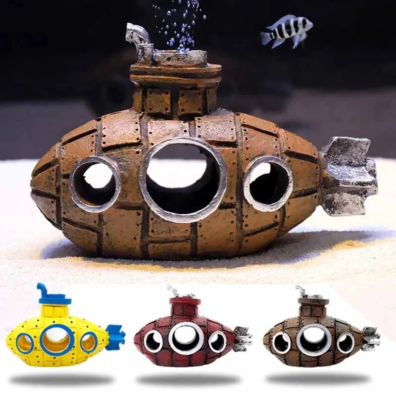 Resin Submarine Ornaments Aqua - Aquarium Fish For Sale Online 评论和价格