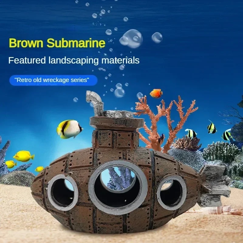 Resin Submarine Ornaments Aqua - Aquarium Fish For Sale Online 评论和价格